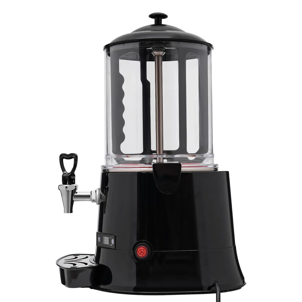 Distributeur de Chocolat Chaud Professionnel, Distributeur de Boissons Chaudes pour Chauffer Le Chocolat, Le café, Le Lait et Le thé (Noir 10 L)