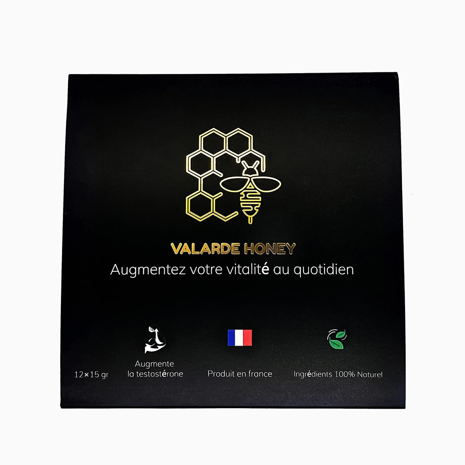 Miel Aphro des Monts d'Ardèche - 3 Sticks Énergie HOMME 20 g – Miel Français, Gingembre & Vitamines – Tonus & Performance - Pre workout naturel