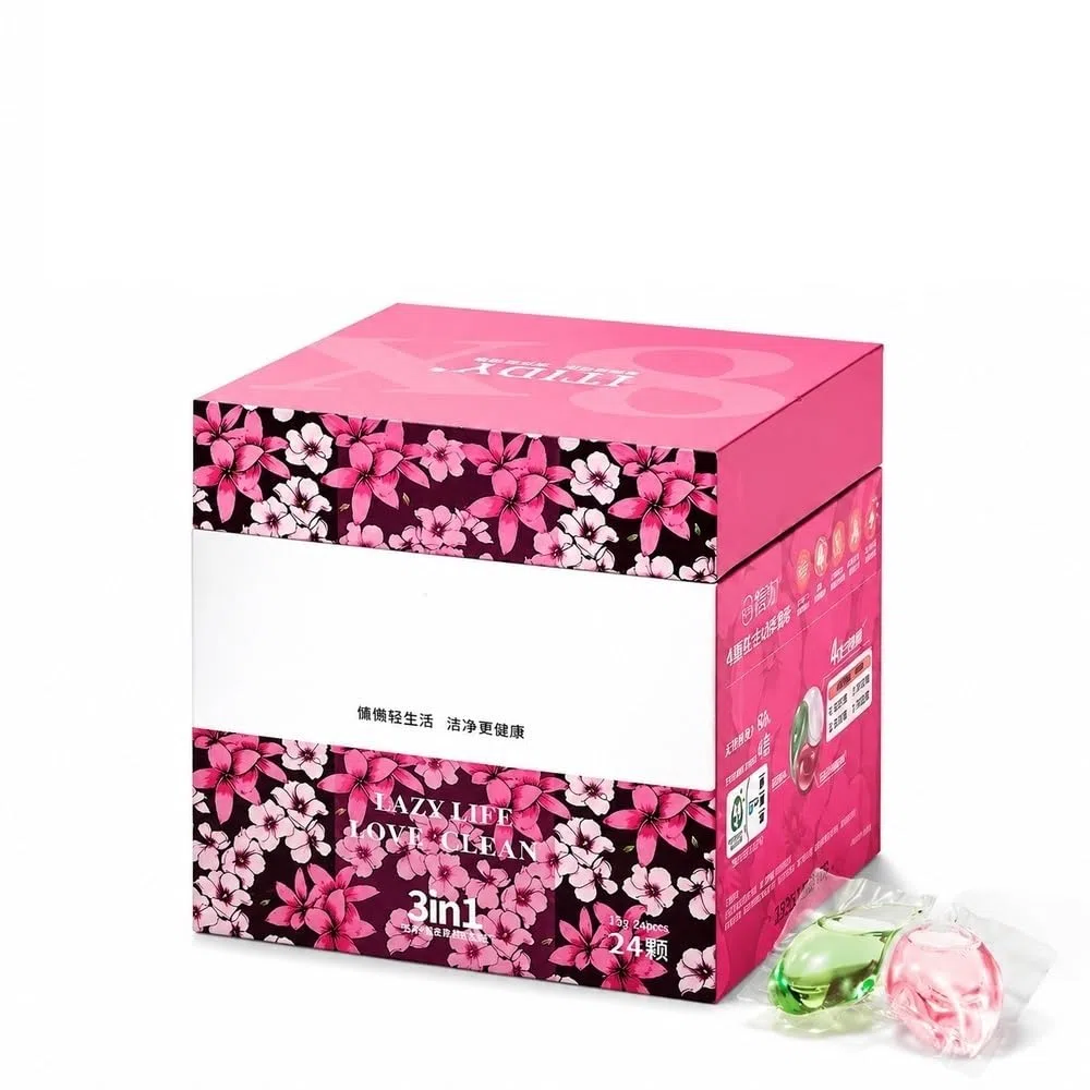 Capsules de lessive 15 g, contrôle des odeurs et nettoyage puissant, 24 ct