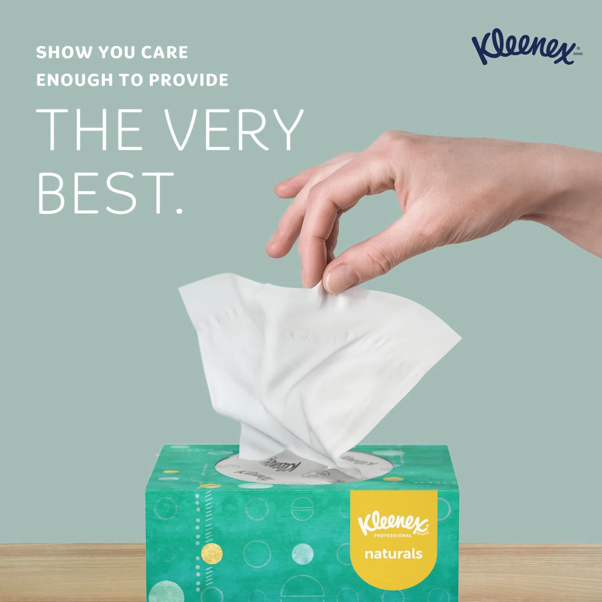 Kleenex Professional Naturals 56027 Mouchoirs pour le visage avec emballage écologique sans plastique, 2 plis, blanc, format cube vertical, conçu pour les entreprises (90 mouchoirs/boîte, 36 boîtes, 3