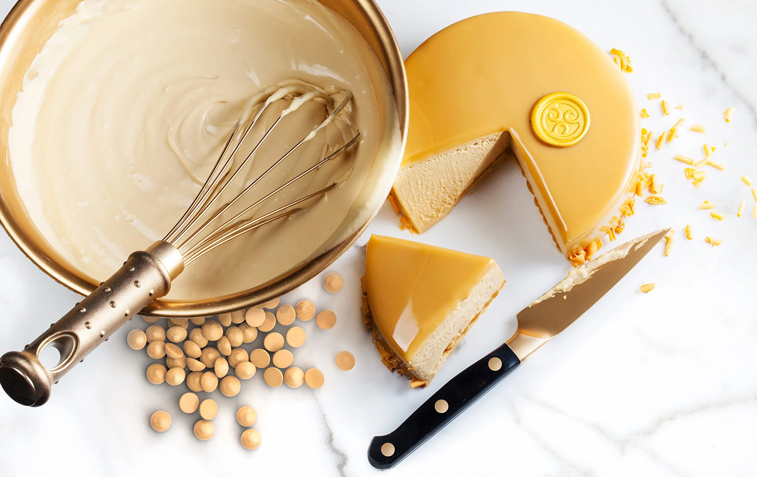 Callebaut pépites de Chocolat Gold (callets) - 400 gr - Parfait pour vos pâtisseries - Délicieux goût caramélisé - Chocolat de qualité