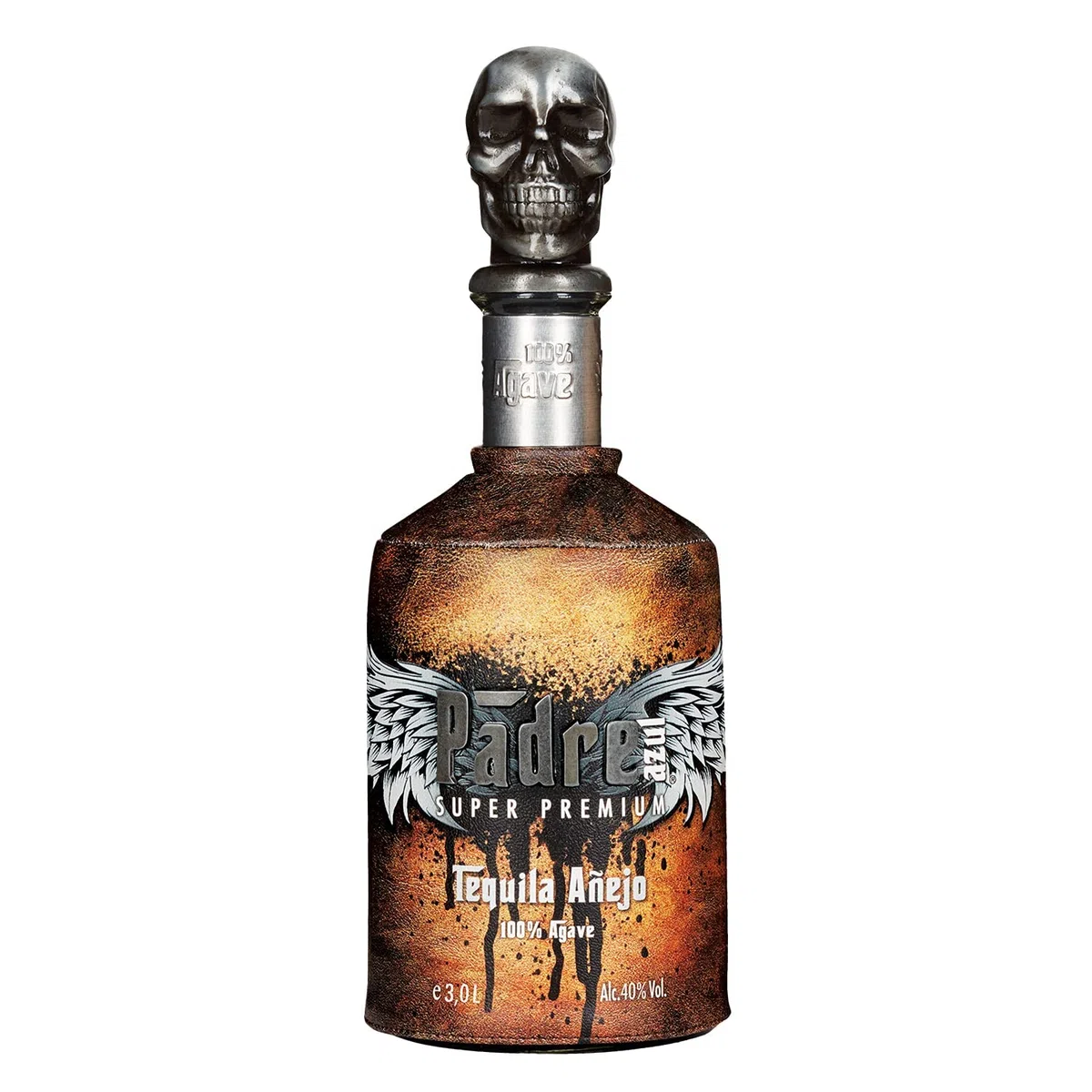 Padre Azul Tequila Añejo 40% 3l • Tequila Premium Fabriqué au Mexique • Tequila Añejo fine pour le pur plaisir même avec un bon cigare