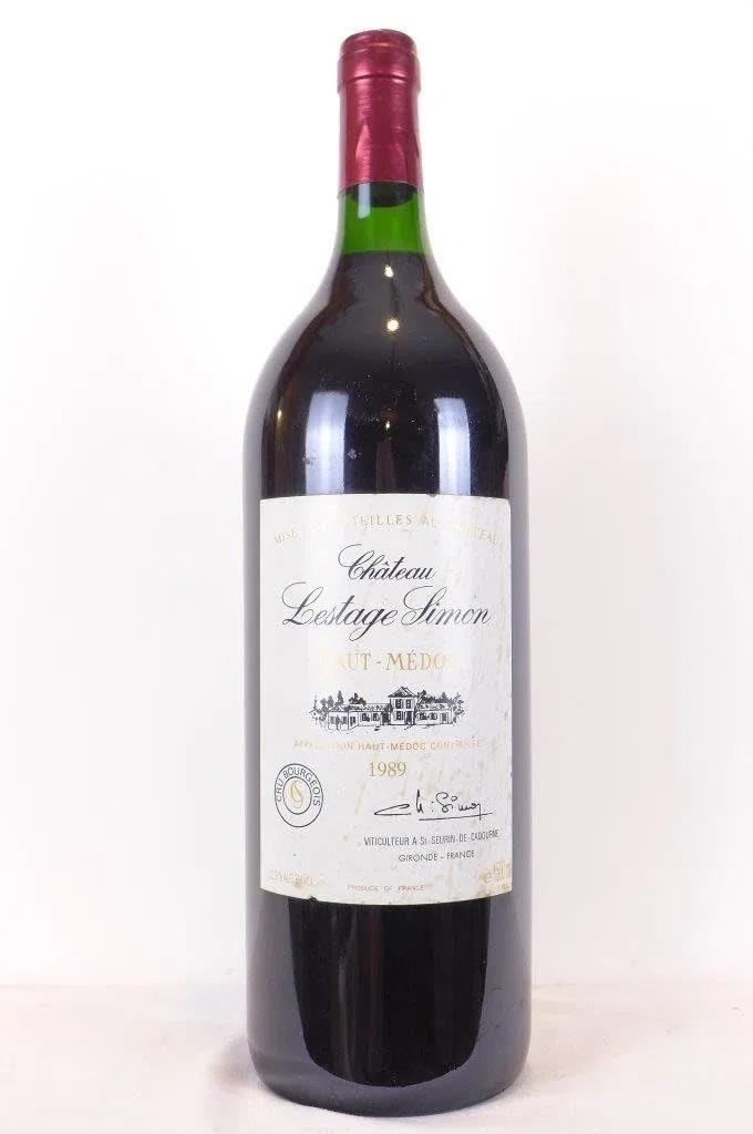 magnum 150 cl haut-médoc château lestage simon rouge 1989 - bordeaux