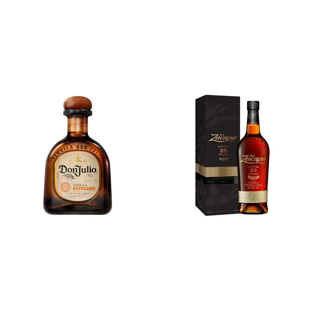 Don Julio Tequila 70 cl & Zacapa Rhum 23 ans d'age 40 - La bouteille de 70cl