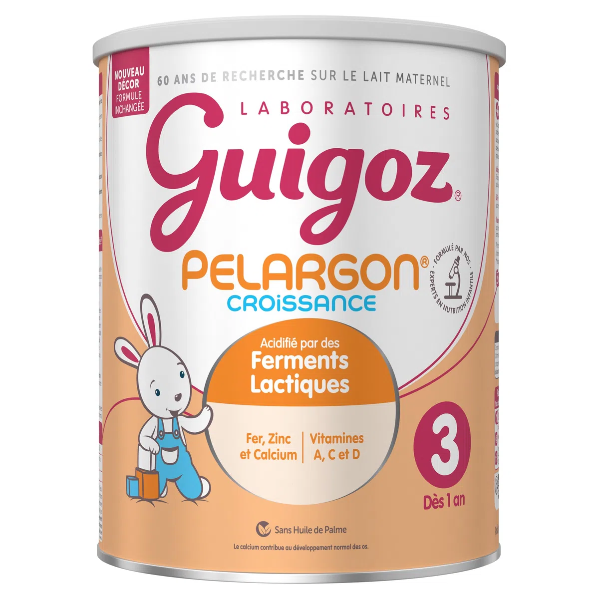 GUIGOZ PERLARGON Lait de croissance en poudre 12/36 mois,780 g