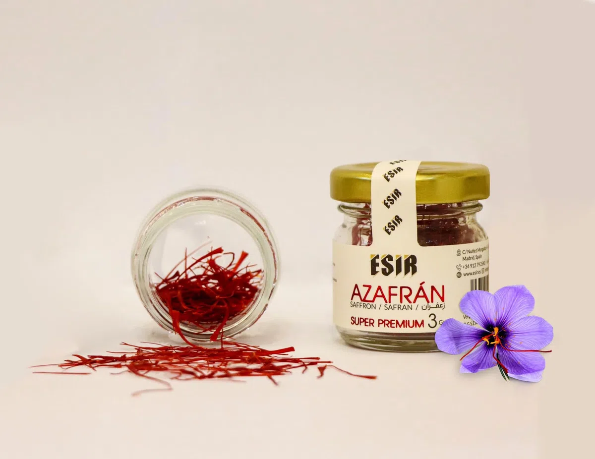 Fils de Safran Esir Super Premium | Fils de Safran 100% Purs du Plus Haut Niveau de Qualité |3G| Paquet de 12