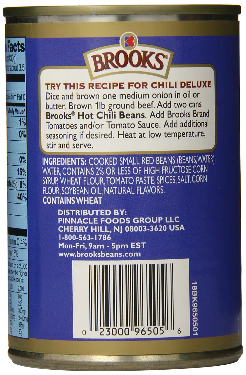 Brooks Haricots de chili chauds