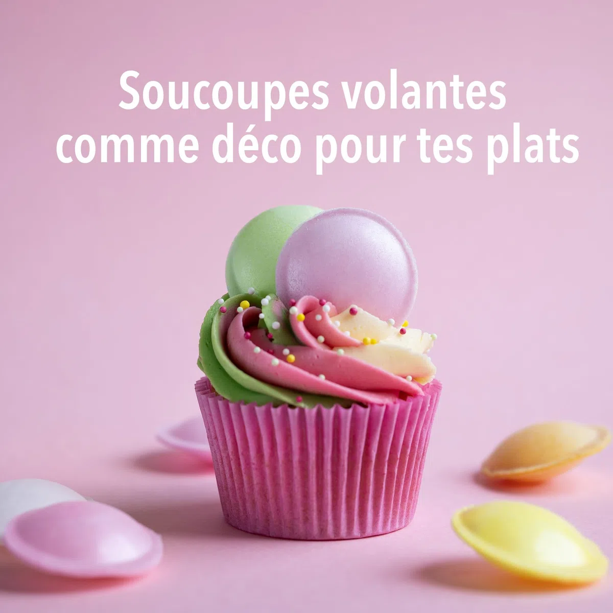 Woogie Soucoupes volantes 127g env. 100 pièces - OVNIs effervescents multicolores en gaufrettes de papier alimentaire - Friandises rétro cultes pour fêtes, anniversaires d'enfants & classes d'école