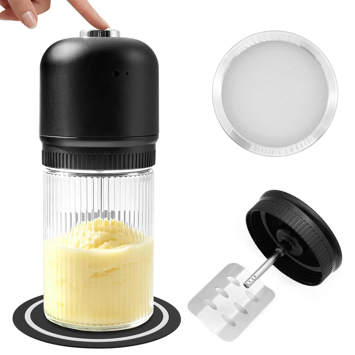 Beurre électrique à une touche pour beurre frais fait maison