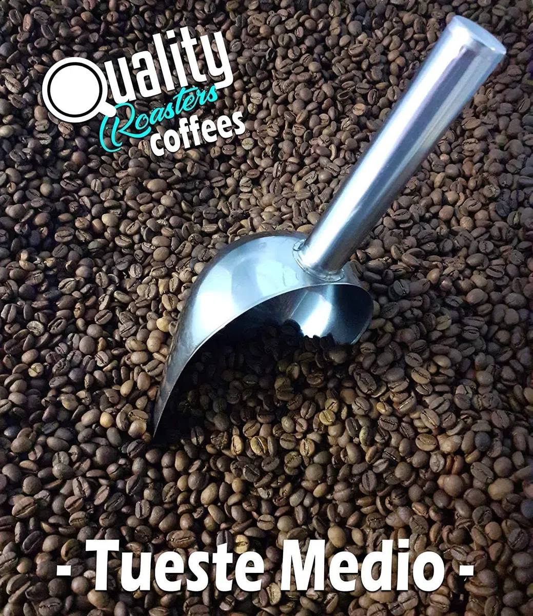 Quality Roasters Coffees. Café en grain naturel, décaféiné, 100 % arabica, torréfaction moyenne, torréfaction artisanale, 4 kg.