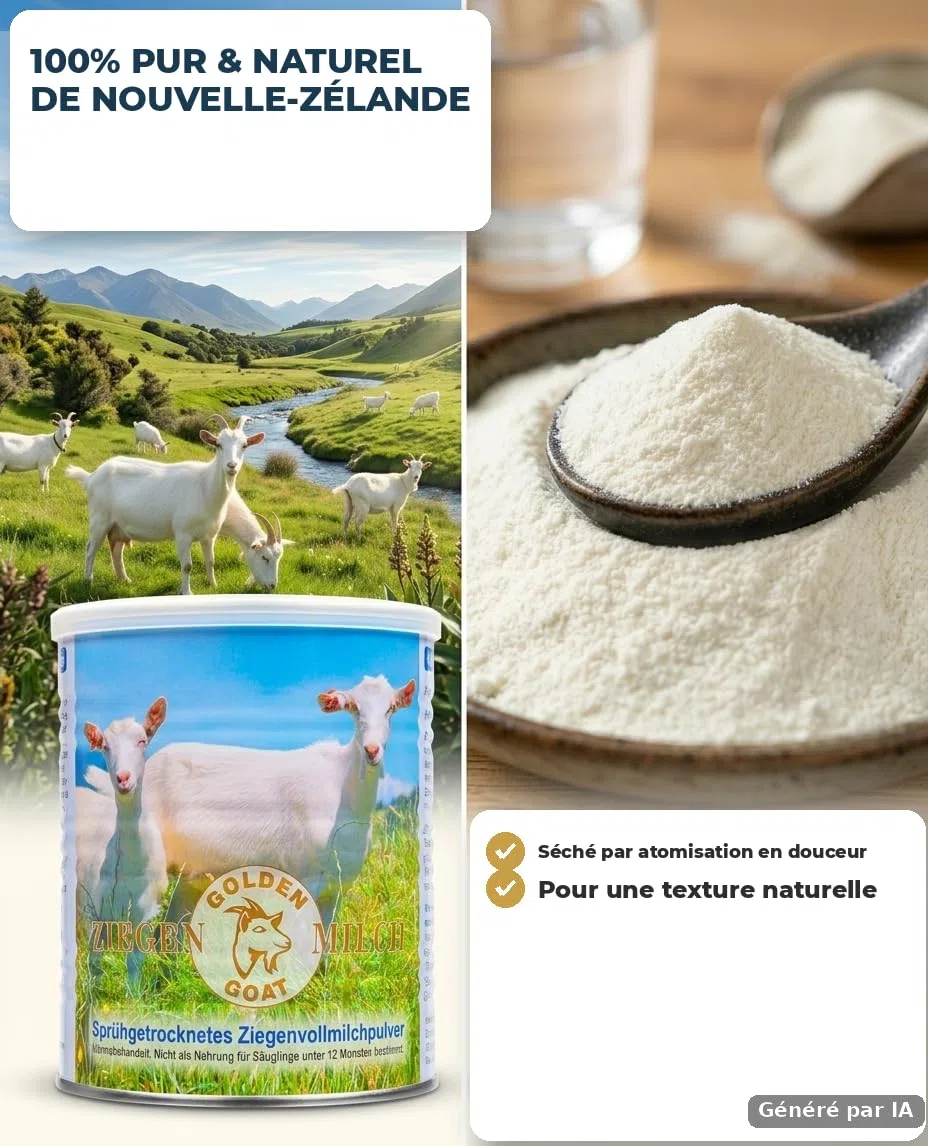 Golden Goat Lait de Chèvre en Poudre 12x 400g – Nouvelle-Zélande