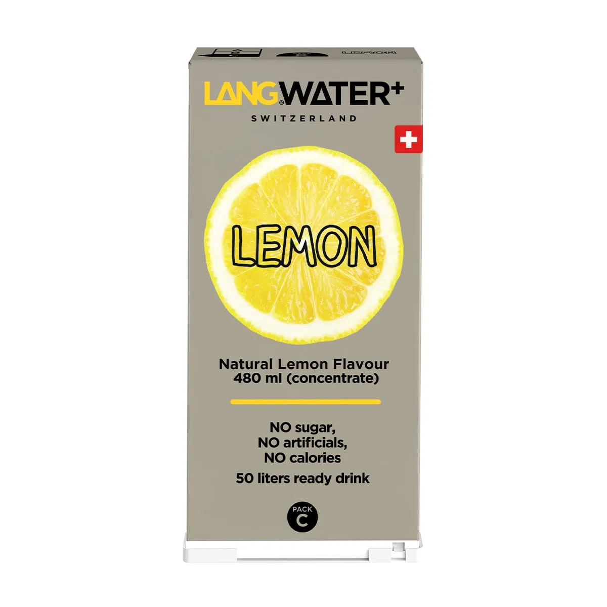LANGWATER+ Pack d’Arôme Extrait Naturel de Citron pour Machine à Eau Aromatisée - Sans Calorie, Sans Sucre - Compatible avec le Système de Filtration de l’eau potable LANG The Well