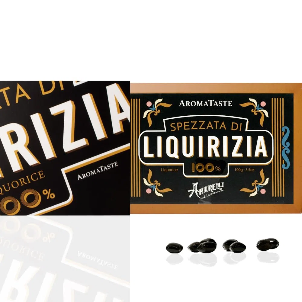 Boîte de Réglisse Pure Italienne | Calabraise | Coffret Cadeau | 120g