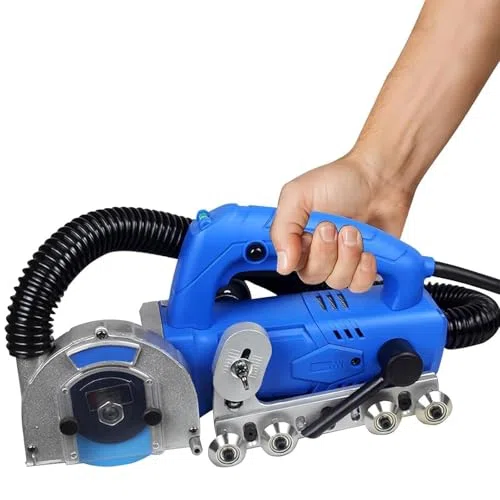 Nettoyeur De Joints Électrique 1200 W - Nettoyeur De Joints De Carrelage Haute Vitesse (9000 Tr/Min) Avec Aspirateur Intégré, Outil Professionnel Pour Sols Et Murs, 220 V, Dia，220v 1 Fl Oz (Pack of 1