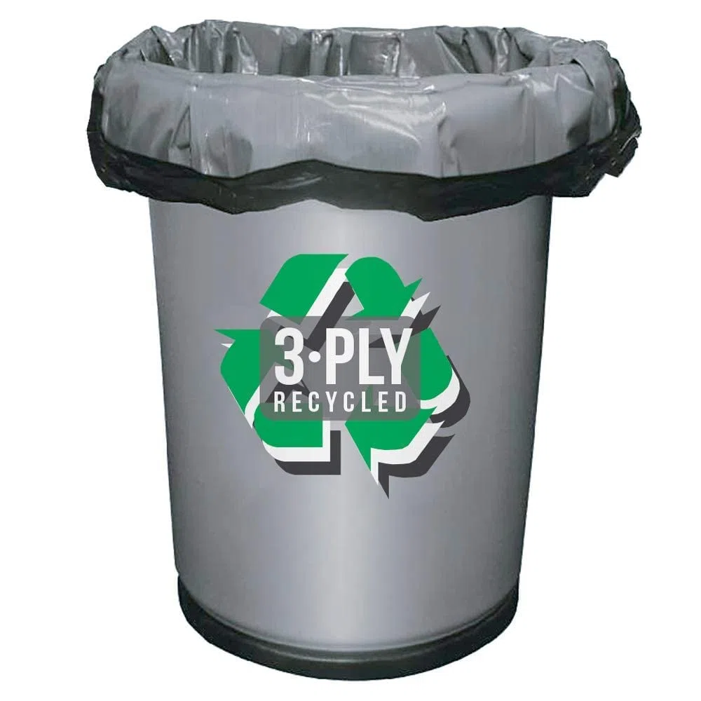 Aluf Plastics Lot de 100 sacs poubelle robustes noirs de 56 gallons 1,7 MIL (éq) – 109,2 x 119,4 cm – Pour entrepreneur, industriel et commercial