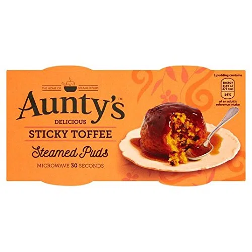 Aunty's Steamed Sticky Toffee Puddings 2 x 110g