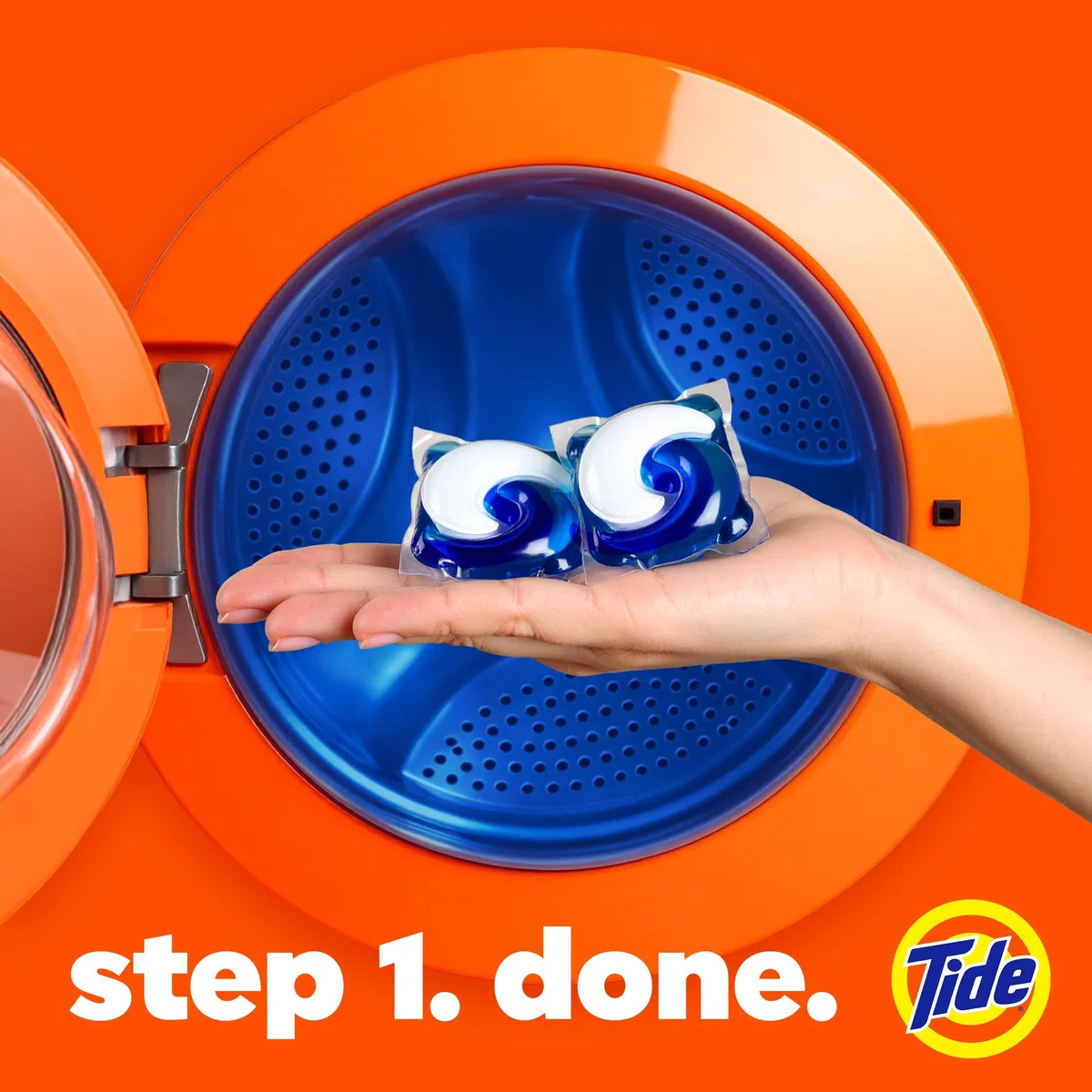 Tide Power PODs Lot de 63 capsules de détergent à lessive 2 en 1 avec boosters doux Downy, fraîcheur durable avec parfum frais d'avril