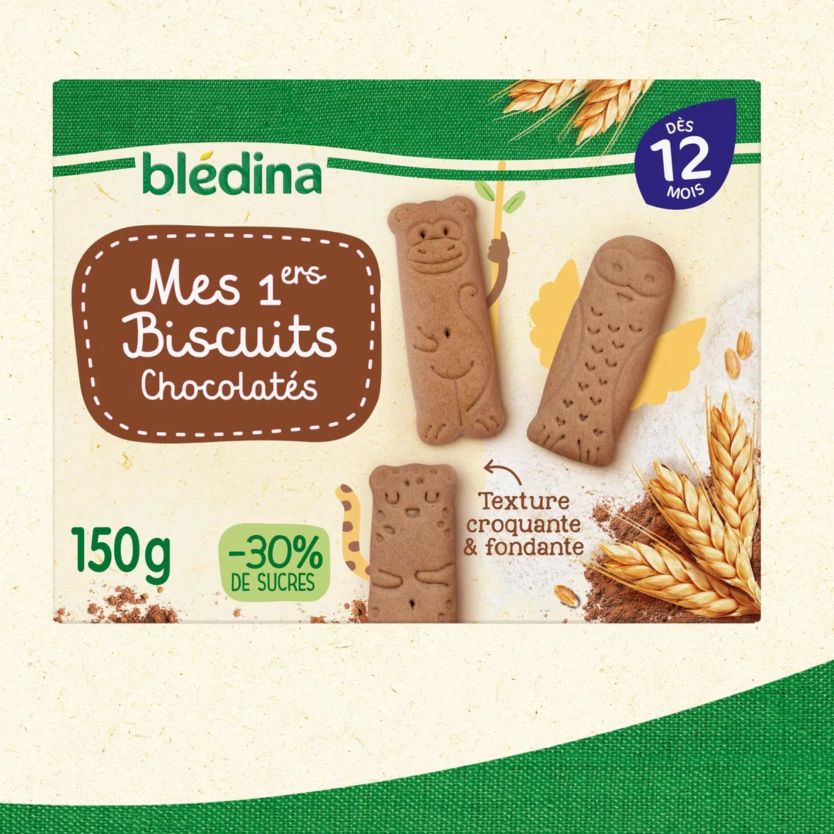Blédina Mes Premiers Biscuits Chocolatés, paquet de 6 (L'emballage peut varier)