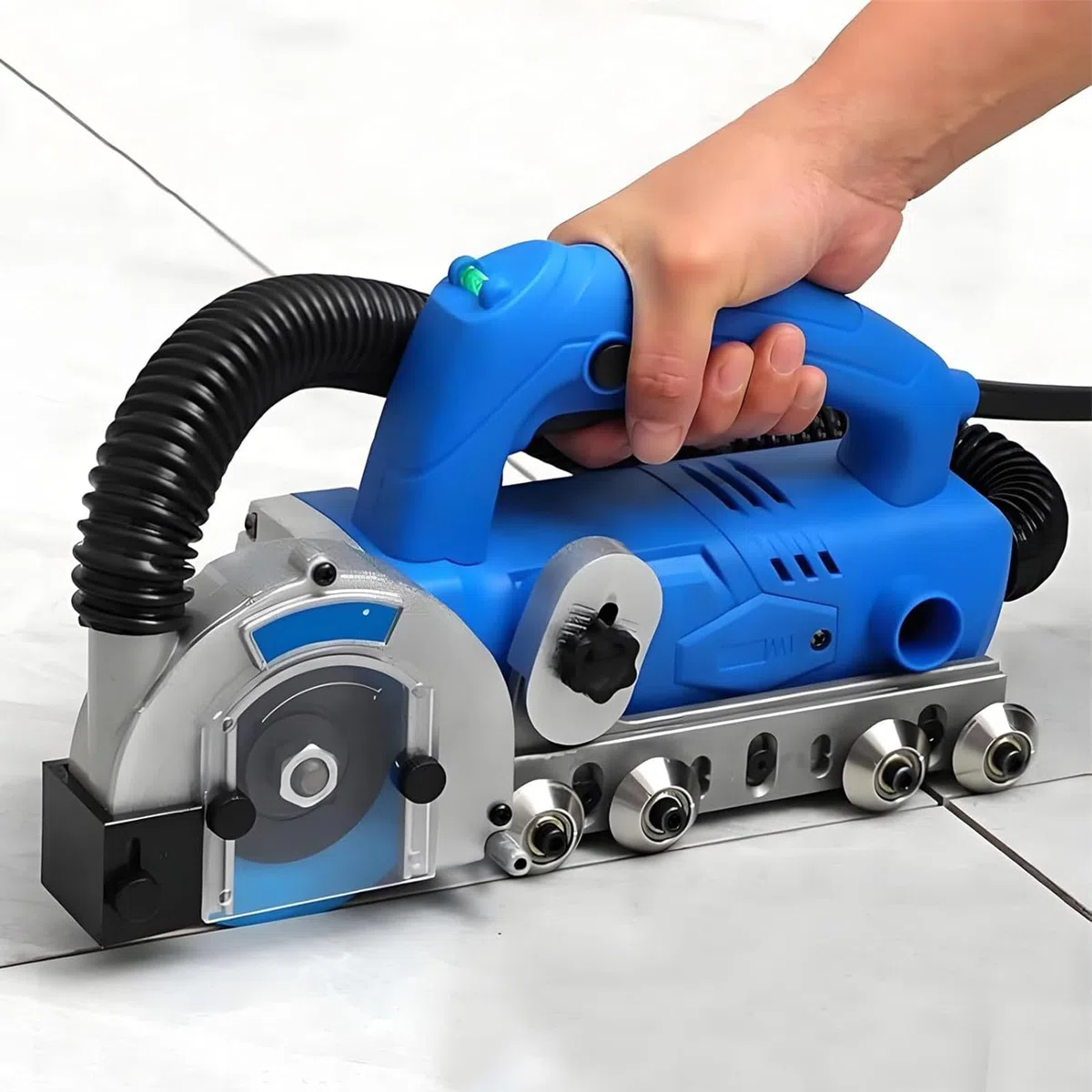 Nettoyeur de Joints de carrelage 9 000 TR/Min, Outil de rainurage pour Les Interstices et Les Fissures, avec Rebond Automatique, Machine électrique pour Le Nettoyage des sols et des Murs