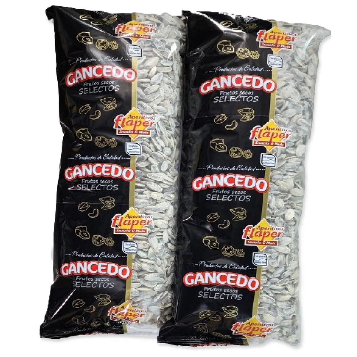 2 kg. Pipas - Graines de Tournesol Géantes Grillées et Salées, une collation très espagnole - Pipas Tostadas y Saladas (2x1Kg.)